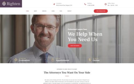 Righten - Advisory WordPress Elementor Theme