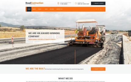 RoadLine - Template Joomla Perusahaan Konstruksi Jalan Raya yang Solid