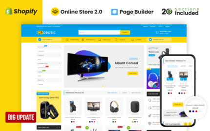 Robotics Electronics Store Shopify Theme