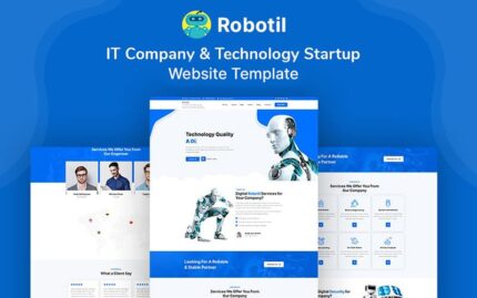 Robotil - IT Company & Technology Startup Website Template