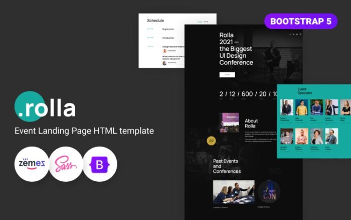 Rolla - Template Tiket Acara HTML5