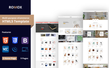 Romox | Template HTML5 eCommerce Serbaguna