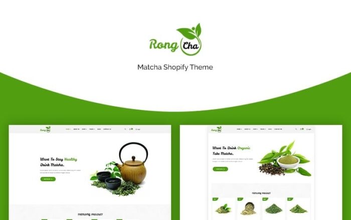 Rongcha - Tema Shopify Matcha