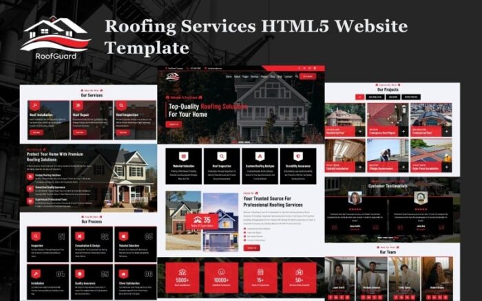 RoofGuard - Template Situs Web HTML5 Layanan Atap