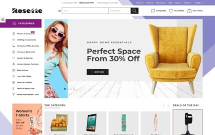 Rosette - Tema PrestaShop Toko Multi-Kategori