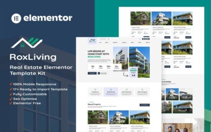 RoxLiving - Real Estate Elementor Kit