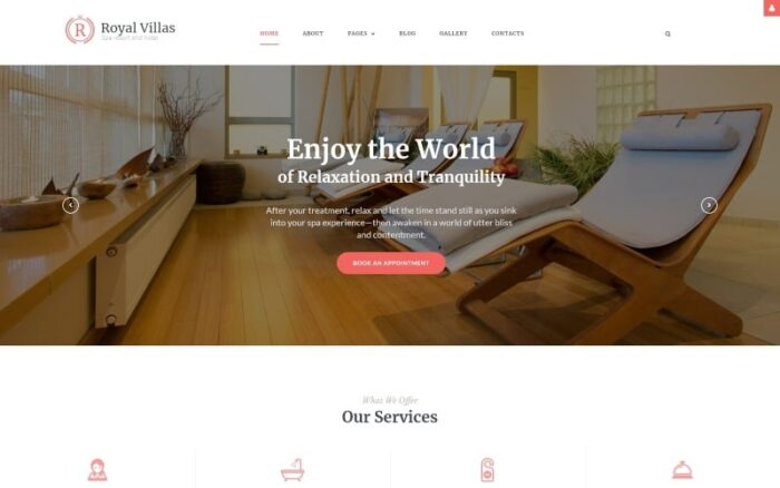 Royal Villas - Spa Resort & Hotel Template Joomla Responsif