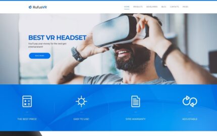 RufusVR - Tema WordPress Responsif untuk Startup VR