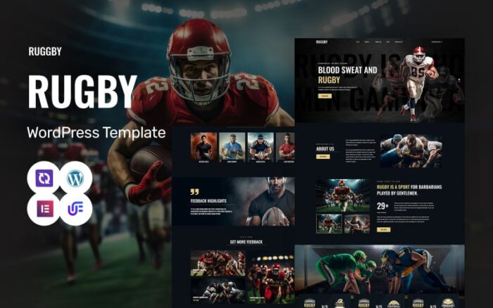 Ruggby - Rugby Club And Martial Arts WordPress Elementor Theme