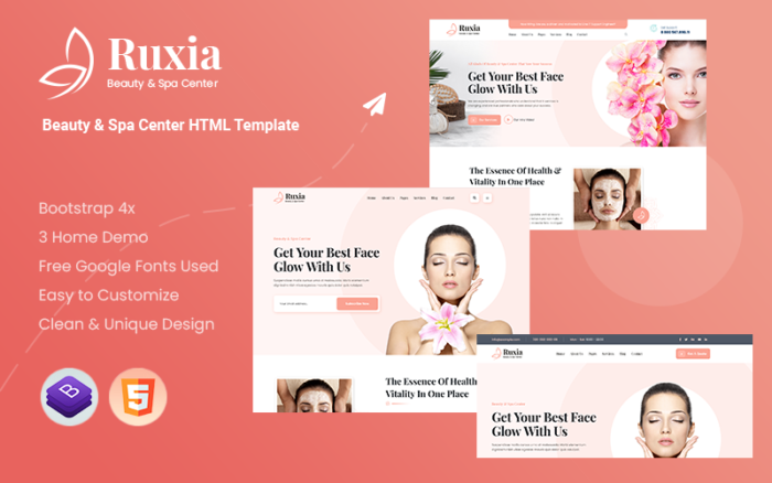 Ruxia - Beauty & Spa Center Website template