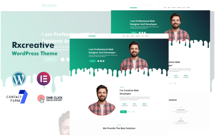 Tema WordPress Portofolio Pribadi Rxcreative