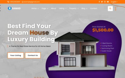 Samad - Template Situs Web Bootstrap Multihalaman Real Estat