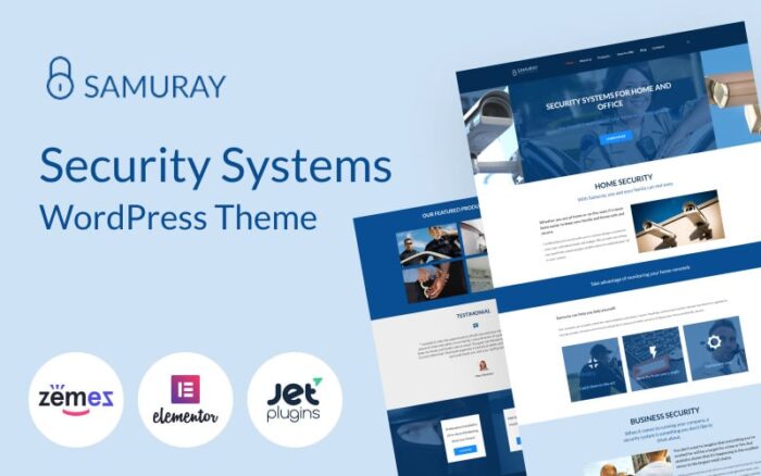 Samuray - Tema WordPress Keamanan Berbasis Elementor