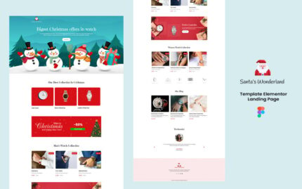 Santa’s Wonderland - festival Service Ready to use Elementor Template