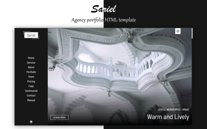 Sariel - HTML Agency portfolio template