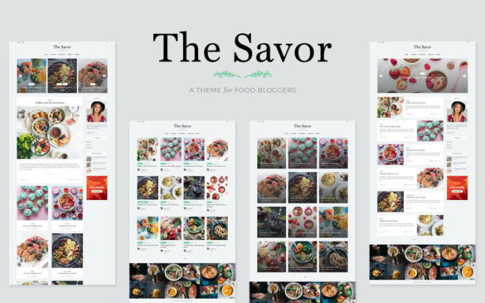 Savor - Tema WordPress Blog Makanan Resep