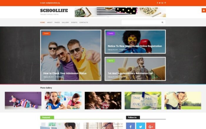 Template Blog Sekolah Joomla