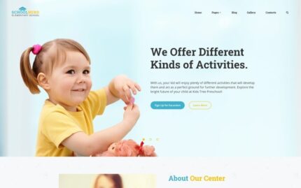 School Nerd - Template Joomla Multihalaman Modern untuk Sekolah Dasar