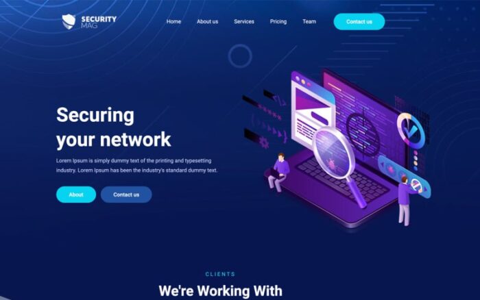 SecurityMag -  IT Security  - Theme Website template