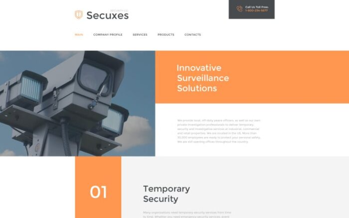 Templat Situs Web Secuxes