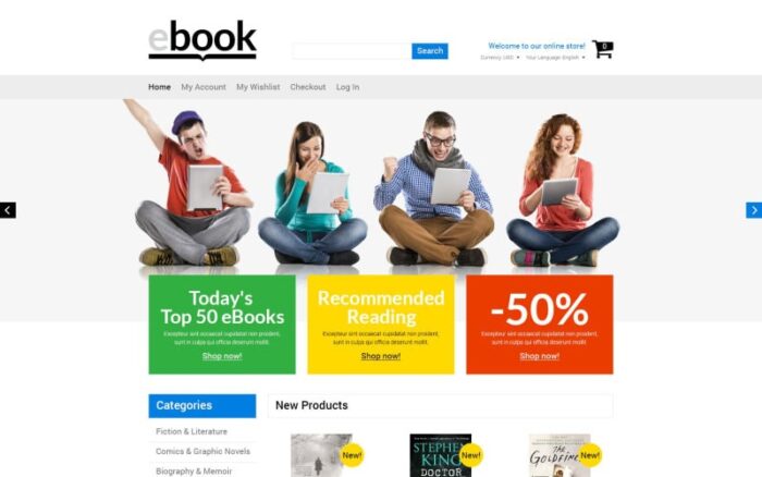 Menjual E-book Tema Magento