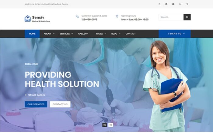 Sensiv - Template Situs Web Kesehatan dan Medis yang Responsif