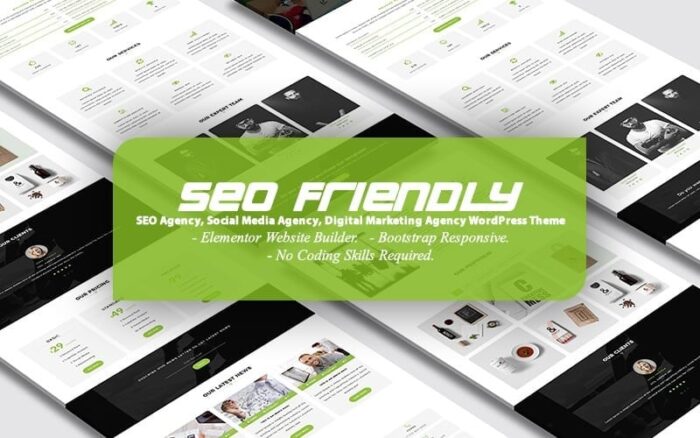 SEO Friendly - Tema WordPress Halaman Arahan Agensi SEO dan Pemasaran Digital