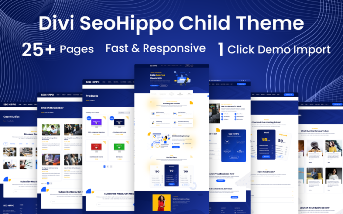 Tema Anak SEO Hippo WordPress Woocommerce Divi