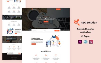 SEO Solution  Ready to Use Elementor Landing Page Template