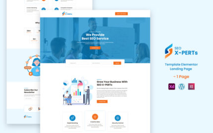 SEO X-Perts - Seo Services Ready to use Elementor Landing Page Template