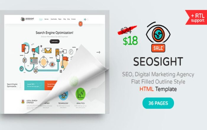 SEOsight - Solusi TI & Template Situs Web HTML5 Serbaguna