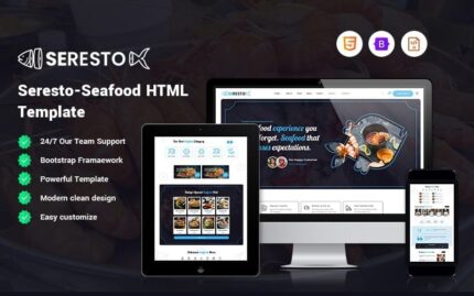 Seresto - Seafood Website Template