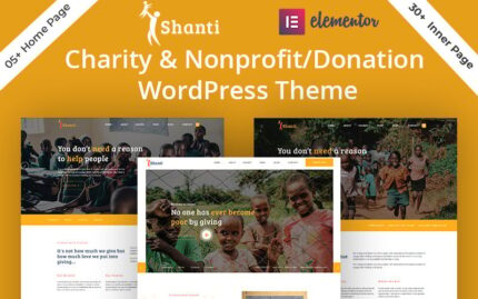 Shanti - Tema WordPress Amal & Nirlaba/Donasi