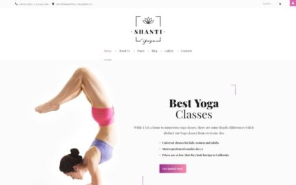 Shanti - Template Joomla Responsif Kelas Yoga