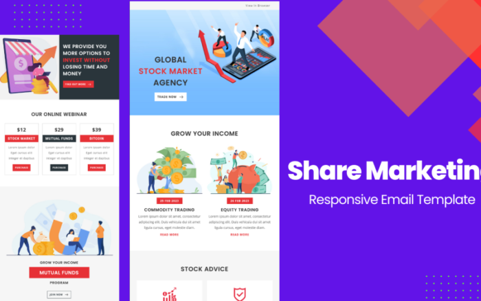 Share Marketing Company – Multipurpose Responsive Email Template