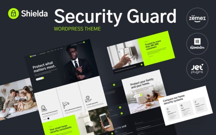 Shielda - Tema WordPress Penjaga Keamanan