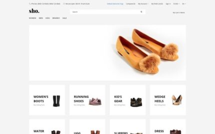 Sho. - Shoe Store E-Commerce Clean OpenCart Template