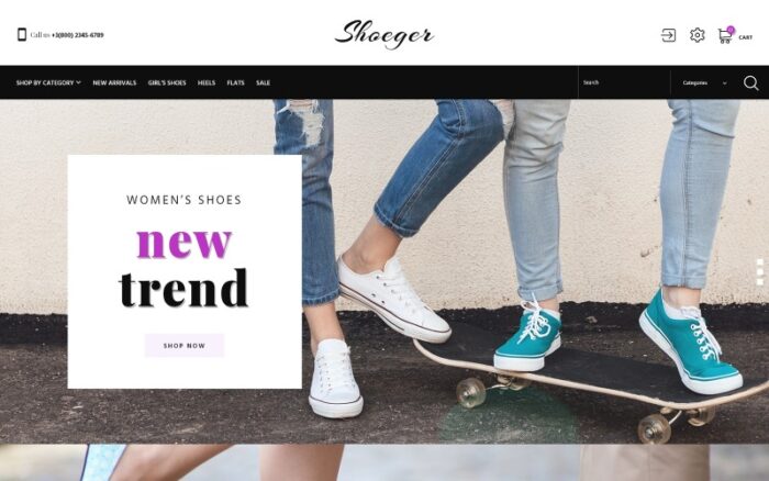 Tema PrestaShop Shoeger