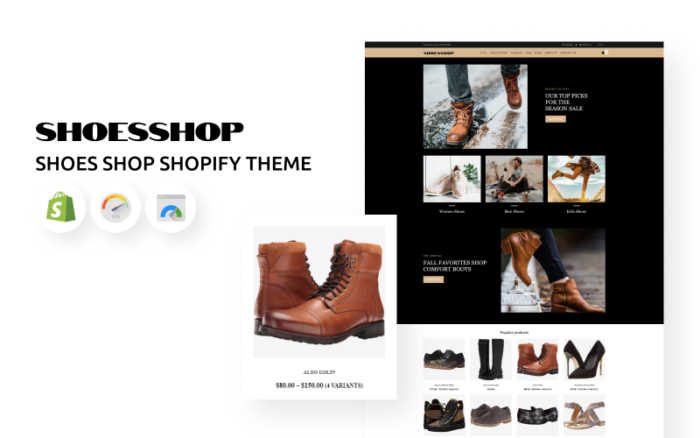 Tema Toko Sepatu Online Shopify