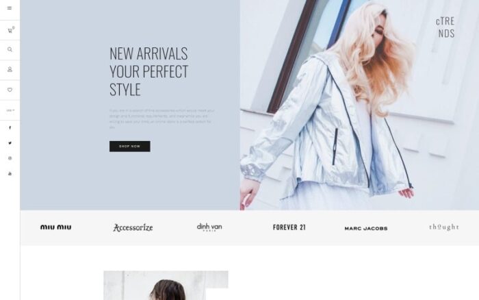 Templat Korsel Lookbook Shopify Tema Shopify