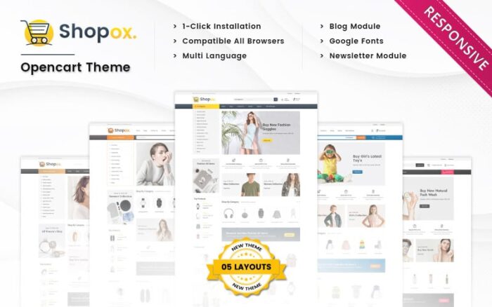 Shopox - Tema Opencart 3.x Responsif Serbaguna