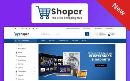 Shopper Electronics Responsive Theme OpenCart Template