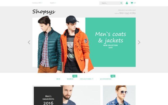 Shopsys - Tema Magento untuk Pakaian Desainer