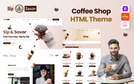 Sip Savor - Coffee Shop HTML Website Template