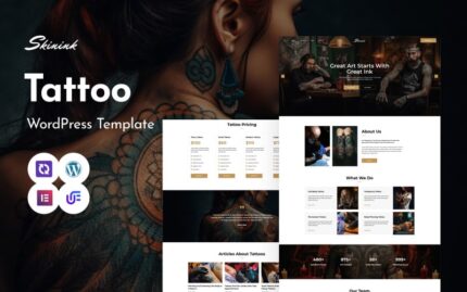 Skinink - Tattoo Artist Multipurpose WordPress Theme