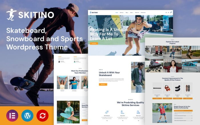 Skitino - Tema WordPress Skateboard, Snowboard, dan Olahraga