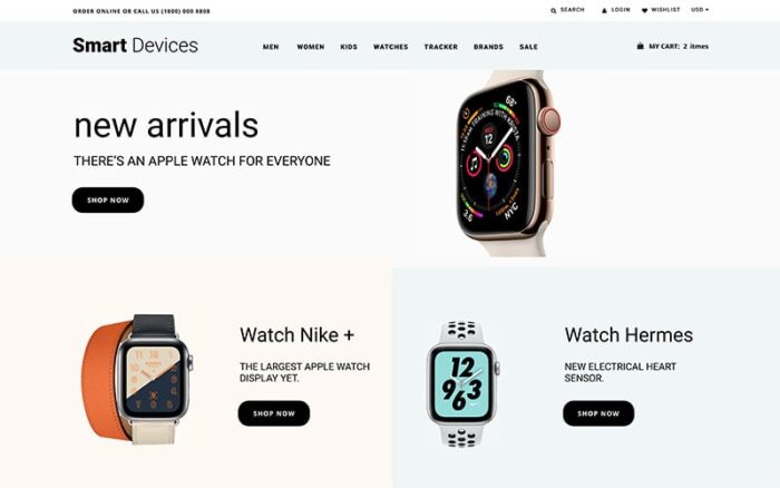 Perangkat Pintar - Tema Shopify Jam Tangan Pintar dan Pelacak