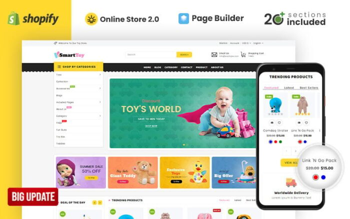 Tema Shopify Toko Mainan Pintar