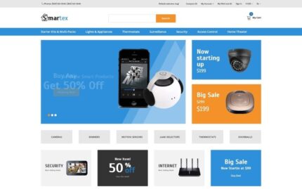 Smartex - Elektronik & Gadget Template OpenCart Bersih