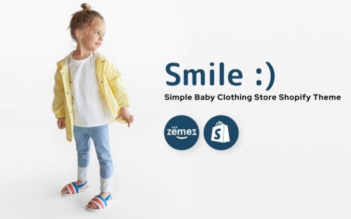 Smile - Tema Shopify Toko Pakaian Bayi Sederhana